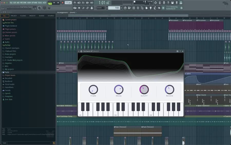 A Patchhaus plugin running in fl studio